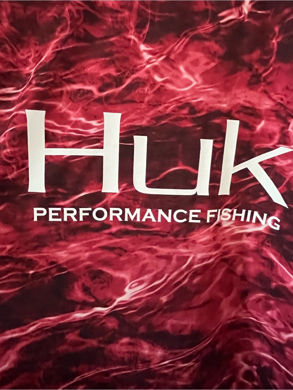 Huk Red Marbled Performance Short Sleeve Tee - Picture 2 of 5